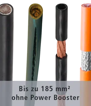 Große Kabel bis 185 Quadrat-mm Querschnitt